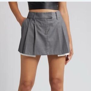Wayf pleated mini skirt